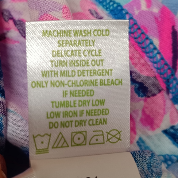 Lilly Pulitzer Girls Lula Knit Dress Size Large 8/10 Pink Blue - Picture 9 of 11